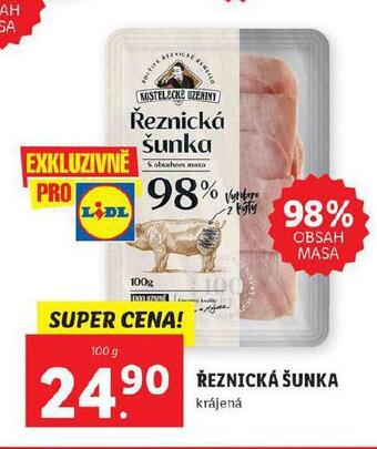 Lidl Řeznická šunka nabídka