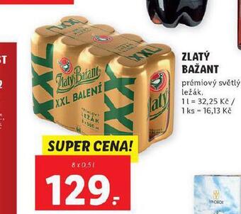 Lidl Pivo zlatý bažant nabídka
