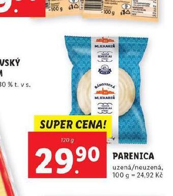 Lidl Parenica nabídka