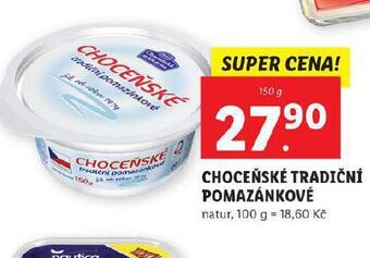 Lidl Choceňské tradiční pomazánkové nabídka