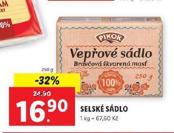 Lidl Selské sádlo nabídka