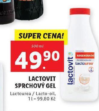 Lidl Lactovit sprchový gel nabídka