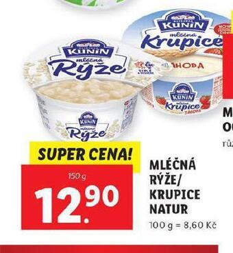 Lidl Mléčná krupice nabídka