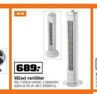 OBI Věžový ventilátor nabídka