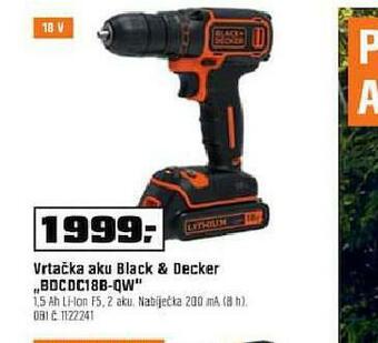 OBI Vrtačka aku black&amp;decker nabídka