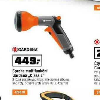OBI Sprcha multifunkční gardena classic nabídka
