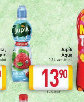 Billa Jupík aqua nabídka