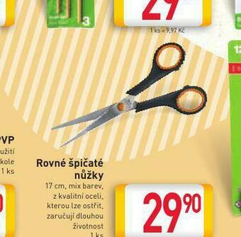Billa Rovné špičaté nůžky nabídka