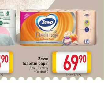 Billa Zewa deluxe toaletní papír nabídka