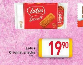 Billa Lotus original snack nabídka