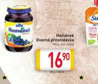 Billa Hamánek dětská přesnídávka nabídka