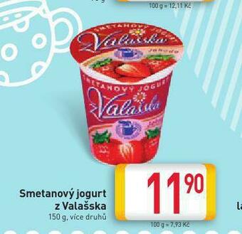 Billa Smetanový jogurt z valašska nabídka