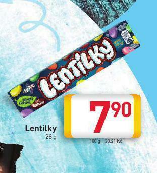 Billa Lentilky nabídka