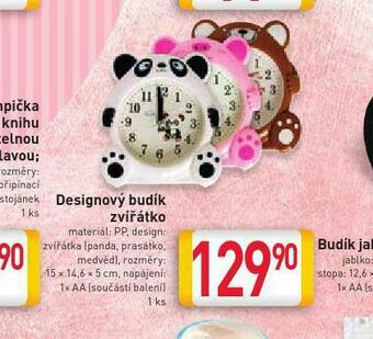 Designový budík zvířátko