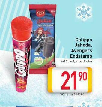 Billa Calippo jahoda, avengers endstamp nabídka