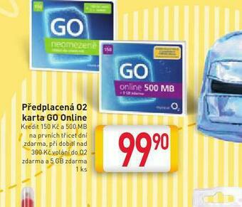 Billa Předplacená go sada nabídka