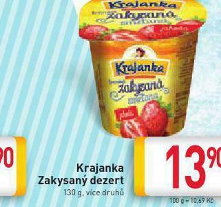 Billa Krajanka zakysaný dezert nabídka