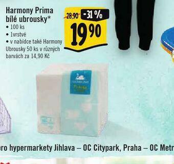 Albert Harmony bílé ubrousky nabídka