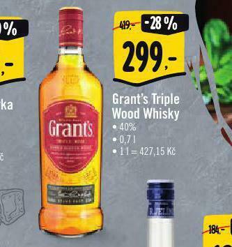 Albert Grant´s triple wood whisky nabídka
