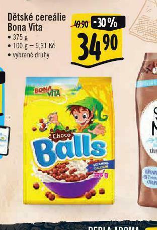 Albert Dětské cereálie bona vita nabídka