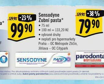 Albert Sensodyne zubní pasta nabídka