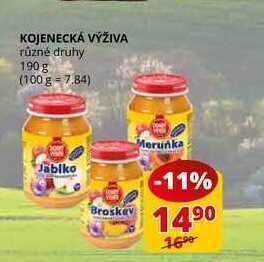 Kojenecká výživa různé druhy 190 g