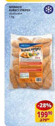 Flop Nowaco kuřecí stripsy obalované 1 kg nabídka