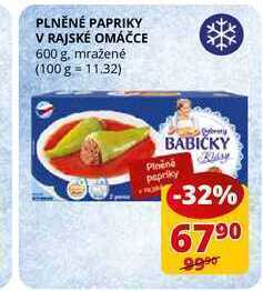 Flop Plněné papriky v rajské omáčce 600 g nabídka