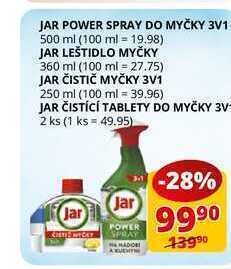 Jar power spray do myčky 3v1 500 ml