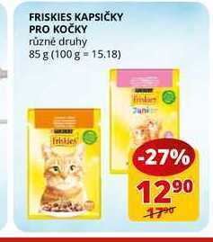 Flop Friskies kapsičky pro kočky různé druhy 85 g nabídka