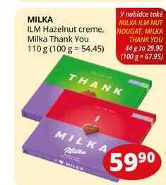 Flop Milka thank you 110 g nabídka