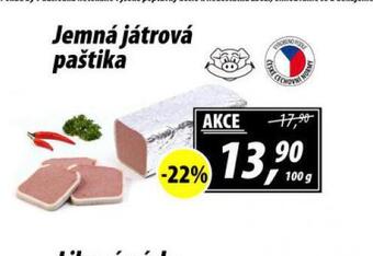 ZEMAN Jemná játrová paštika nabídka