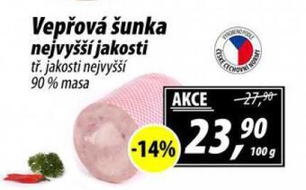 ZEMAN Vepřová šunka nejvyšší jakosti nabídka