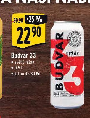 Albert Pivo budvar 33 nabídka
