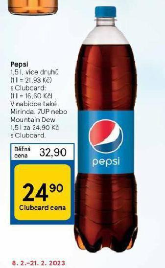 Tesco Pepsi 1,5l nabídka