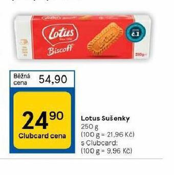 Tesco Lotus sušenky nabídka