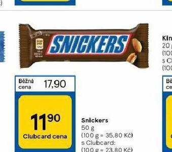 Tesco Snickers nabídka