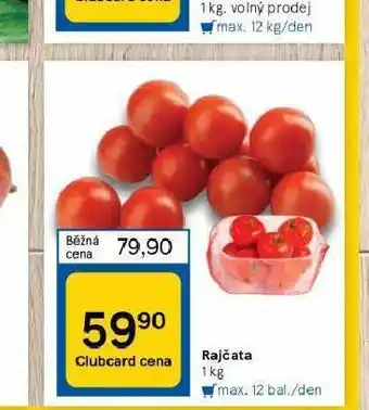Tesco Rajčata nabídka