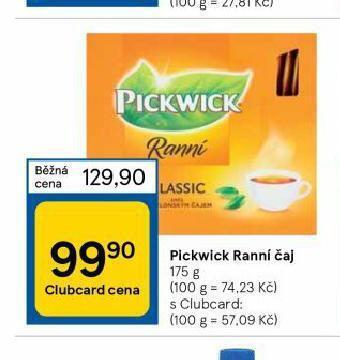 Tesco Pickwick ranní čaj nabídka