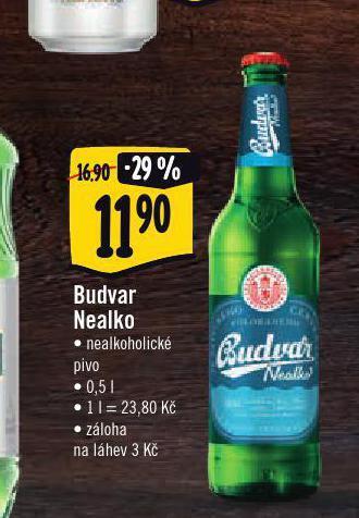Albert Pivo budvar nealko nabídka
