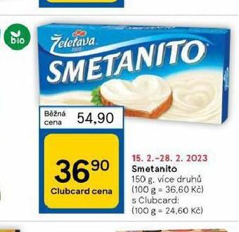 Tesco Želetava smetanito nabídka