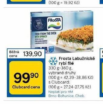 Tesco Frosta labužnické rybí filé nabídka