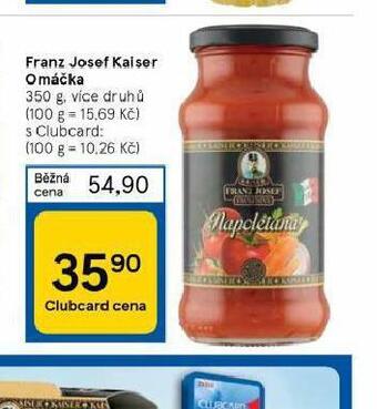 Tesco Franz josef kaiser omáčka nabídka