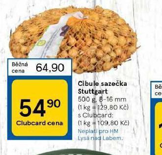 Tesco Cibule sazečka stuttgart nabídka