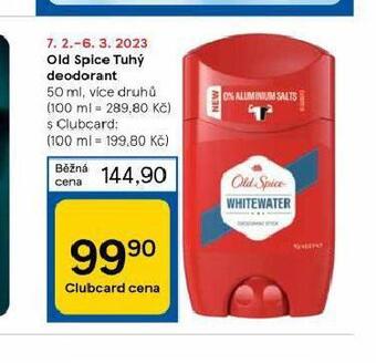 Tesco Old spice tuhý deodorant nabídka