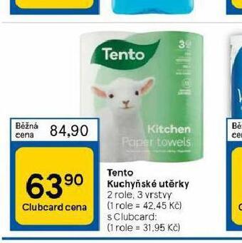 Tesco Tento kuchyňské utěrky nabídka