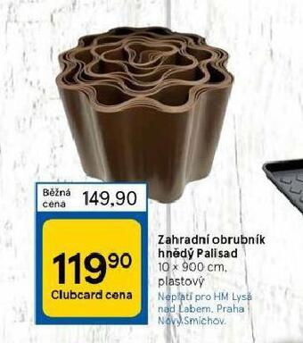 Zahradní obrubník hnědý palisad