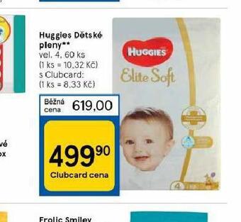 Tesco Huggies dětské pleny nabídka