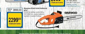 Tesco Daewoo elektrická řetězová pila nabídka