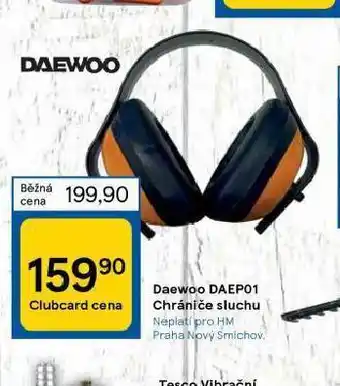 Tesco Daewoo chrániče sluchu nabídka
